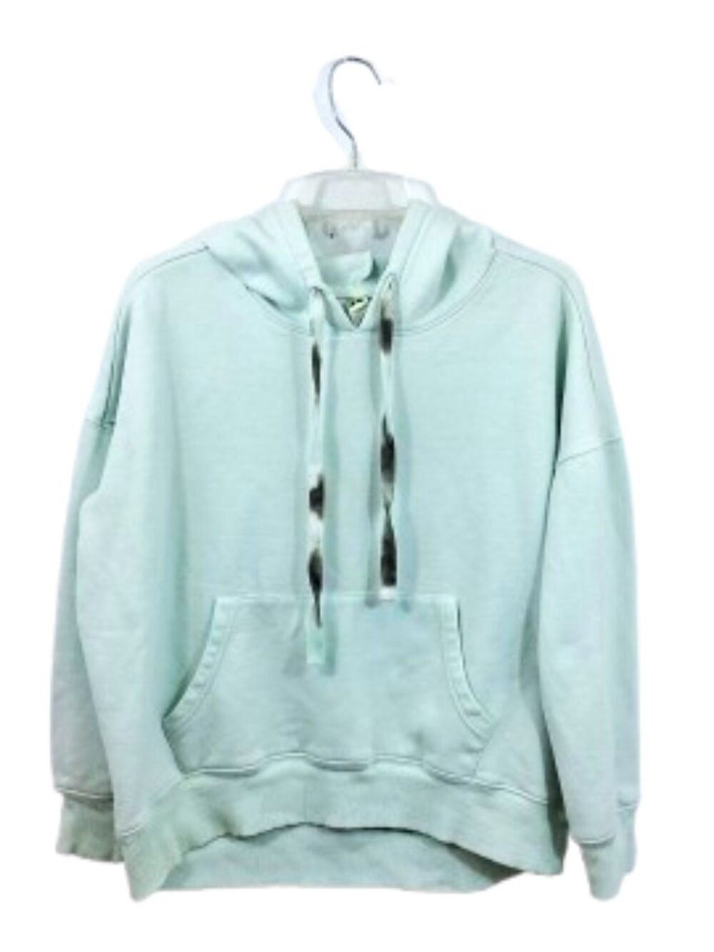 Green Tea Fleece Lined Hoodie Mint Green Sweatshirt L